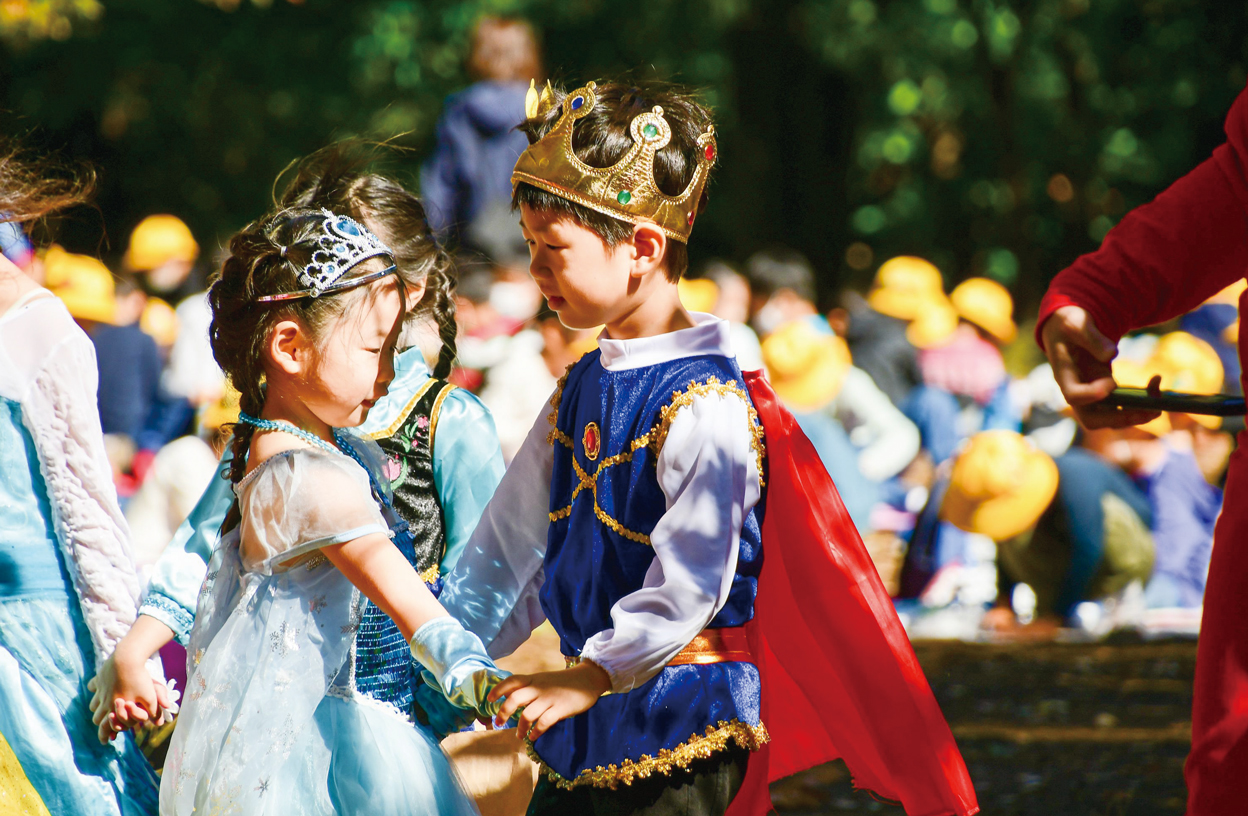 運動会に参加する子ども